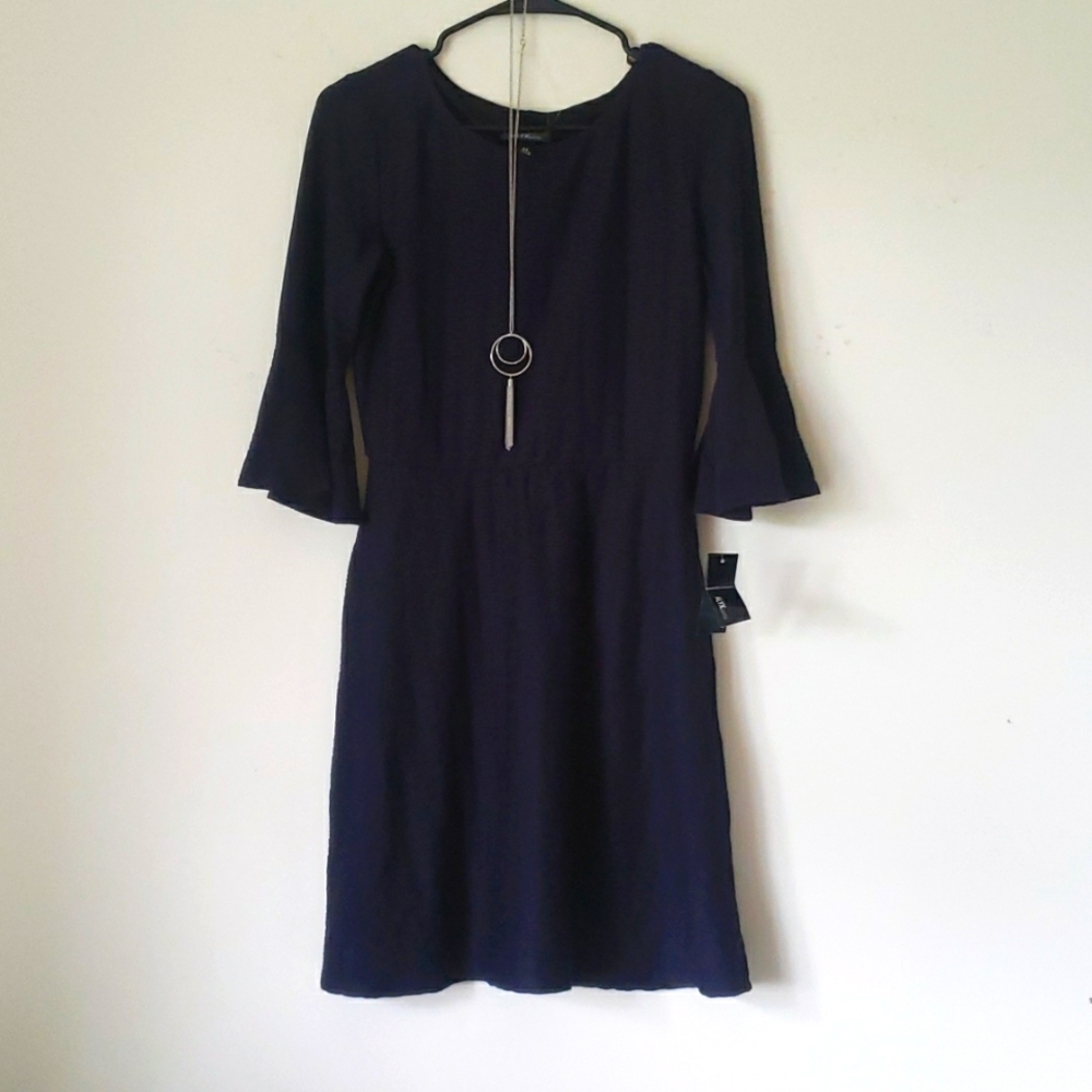 Blue skater dress